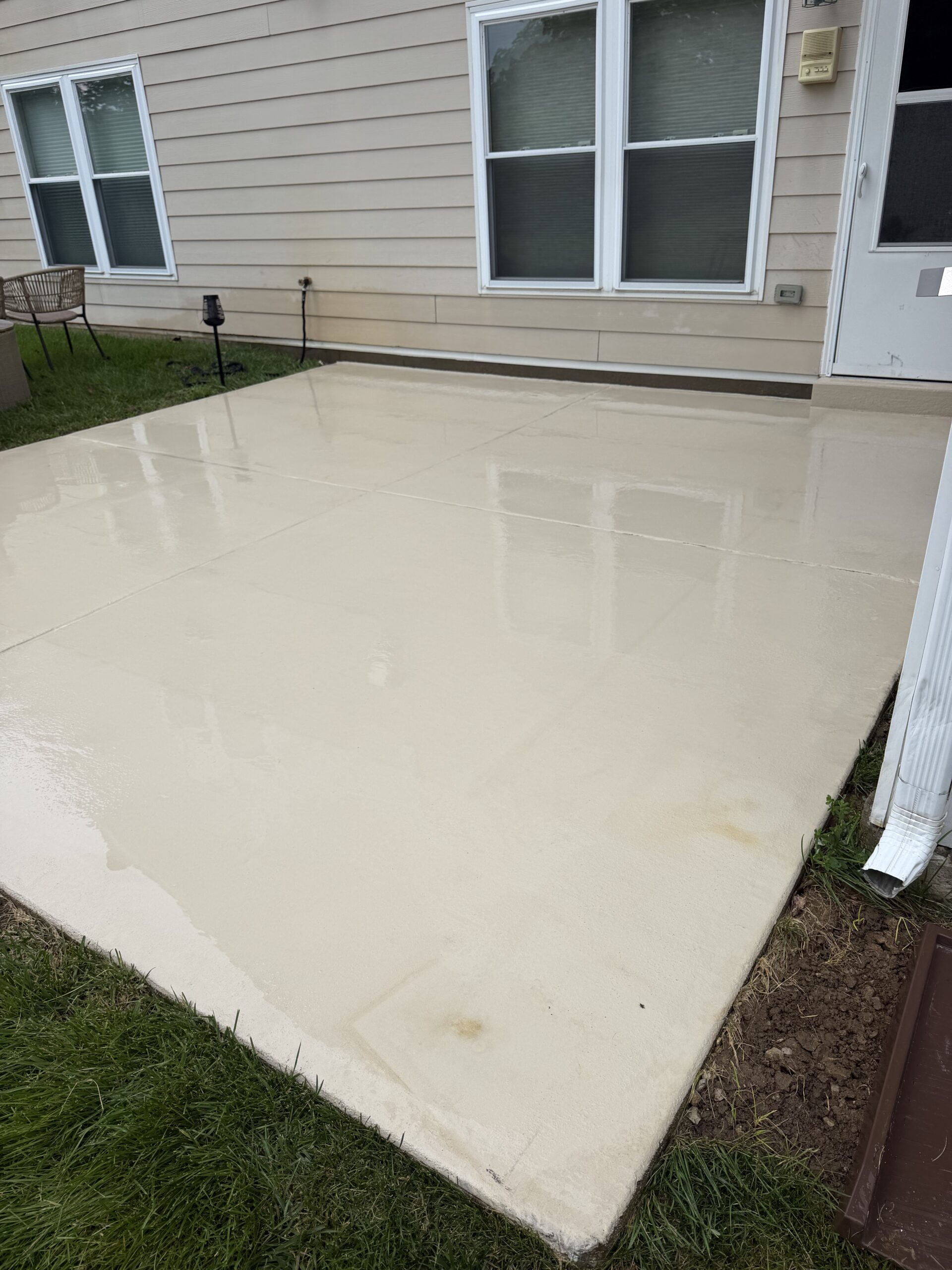 Limitless Exterior Cleaning concrete surface after professional cleaning