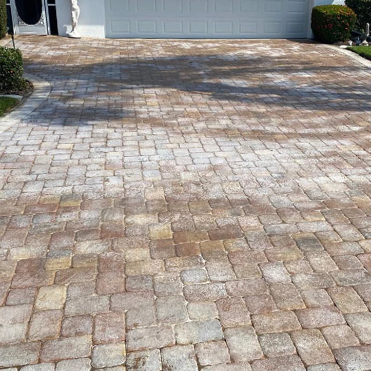 Paver surface before sealing in Maryville, IL