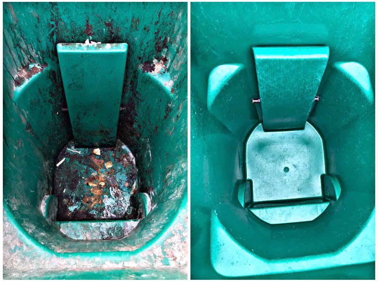 Trash bin washing in Maryville, IL